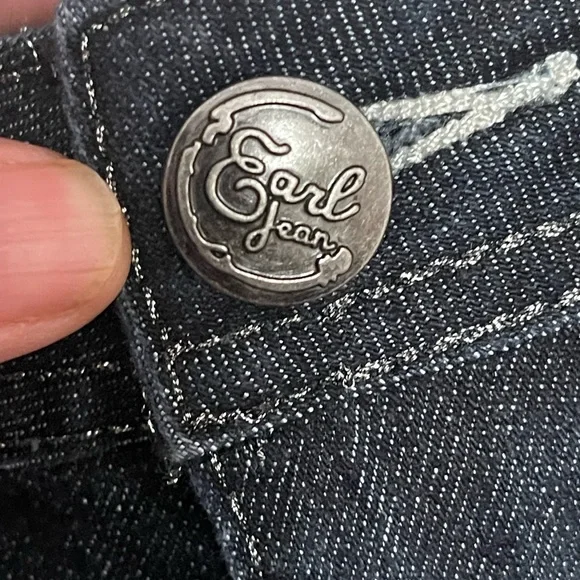 EARL Jeans Rhinestone Butterfly size 6 Waist 30 Inch Length 30 Inch NWT - Picture 3 of 10